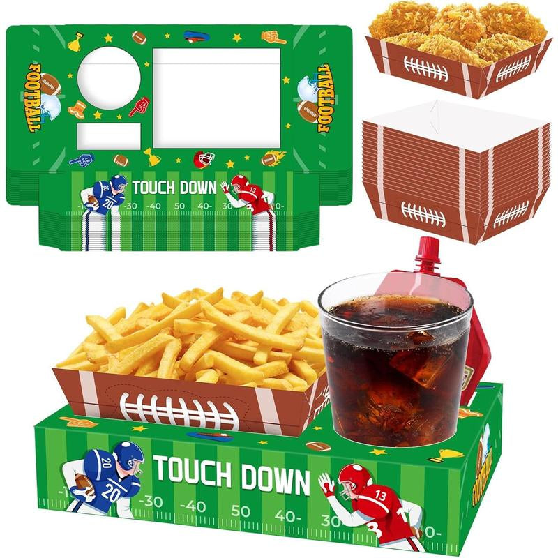 36Pcs Christmas Movie Night Snack Trays Candy Popcorn French Fries Snack Trays Christmas Movie Boxes for Snacks Tray Xmas Party Supplies Circus Cup